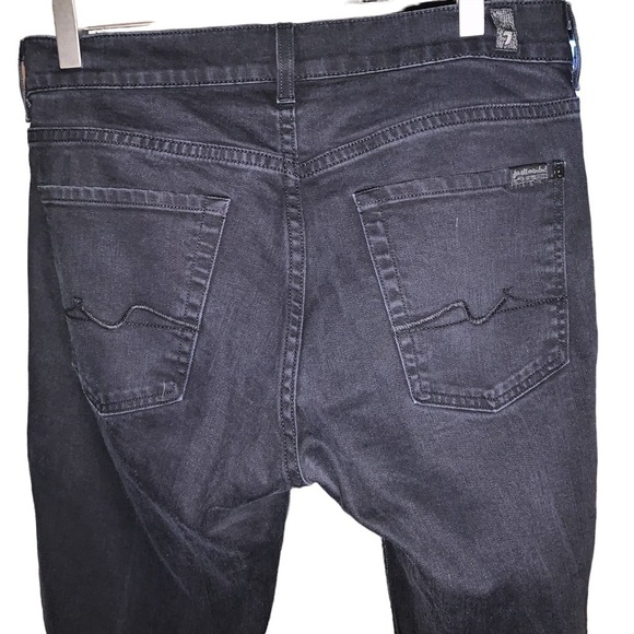 7 for All Mankind Black Jean Standard Cut - Picture 4 of 10